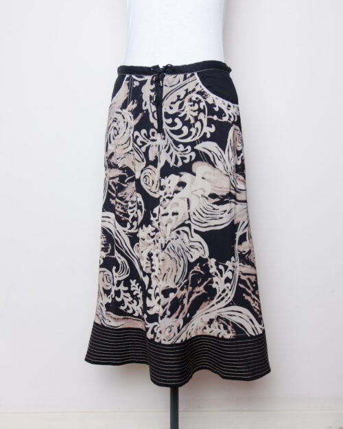 Low Rise Midi Skirt