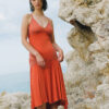 Cavalli Orange Midi Dress