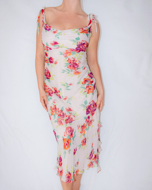 Rene Derhy Draped Rose Dress