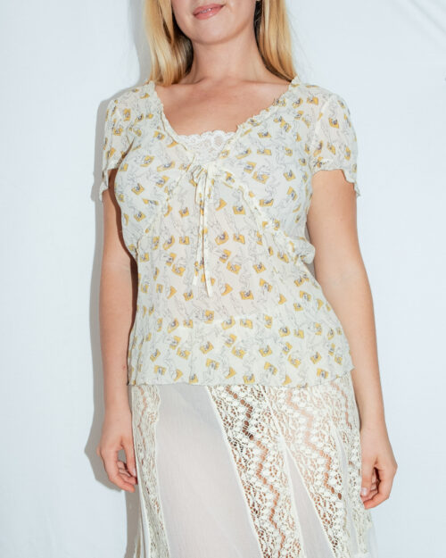 Kristina Ti Printed Silk Top