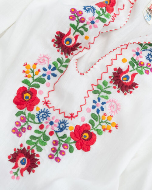 Vintage Hungarian Embroidered Blouse