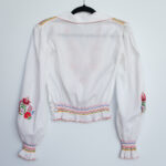 Vintage Hungarian Embroidered Blouse - Image 5