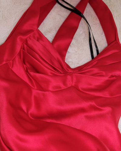 Calvin Klein Cherry Red Ball Gown - Image 4