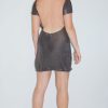 Pianoforte Metallic Backless Mini Dress - Image 2