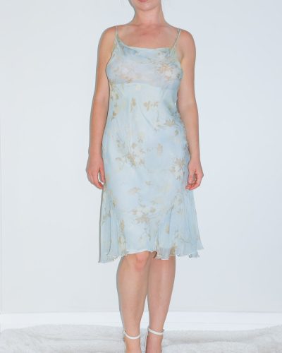 La Perla Light Blue Silk Dress - Image 2