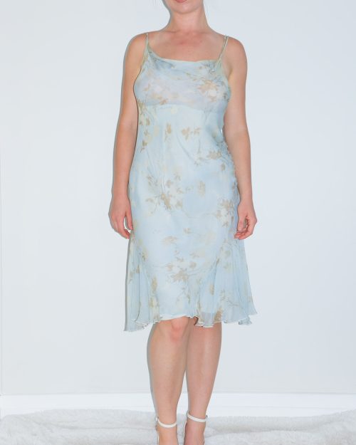 La Perla Light Blue Silk Dress