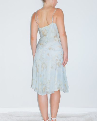 La Perla Light Blue Silk Dress - Image 3