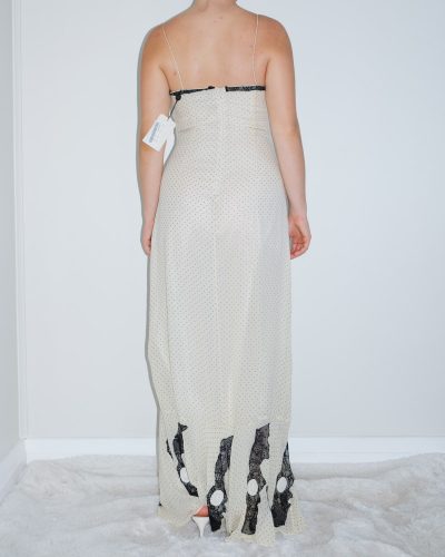 Carla Carini Silk Polka Dot Maxi Dress - Image 3