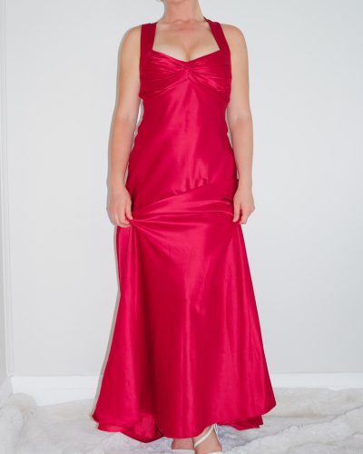 Calvin Klein Cherry Red Ball Gown