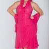 Size Large Luisa Spagnoli Hot Pink Silk Dress