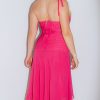 Size Large Luisa Spagnoli Hot Pink Silk Dress - Image 2