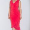 RESERVED Ungaro Fuscia Draped Dress